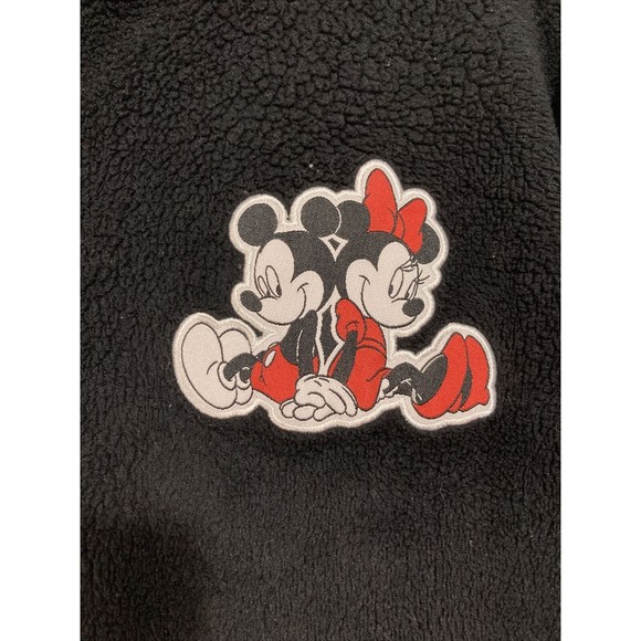 Disney Mickey And Minnie Womens Sweater Size extra large XL Black Soft Fleece - Picture 7 of 10